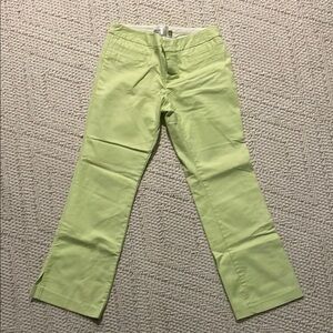 Lime Green Low Rise Pants